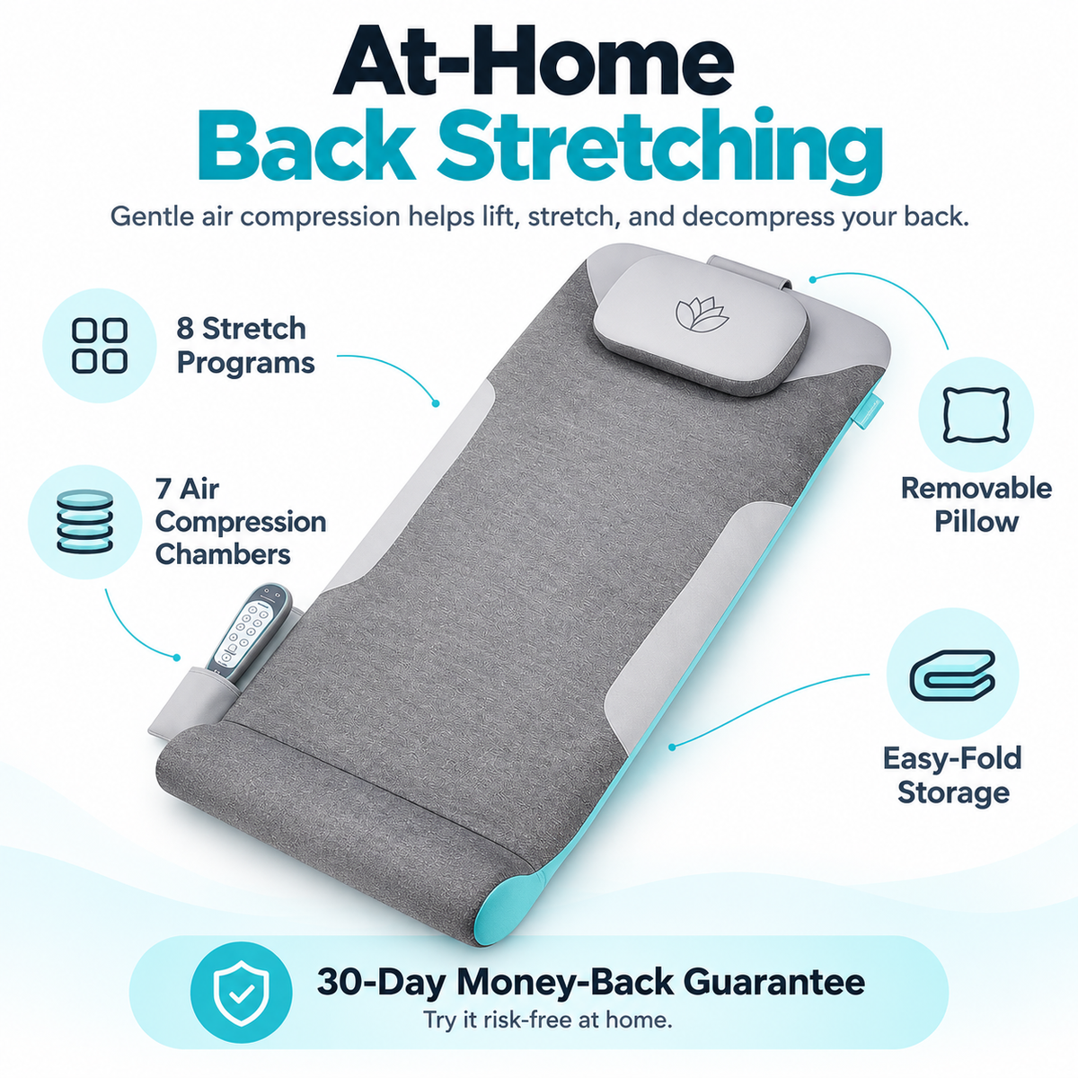 Air Compression Back Stretching Mat
